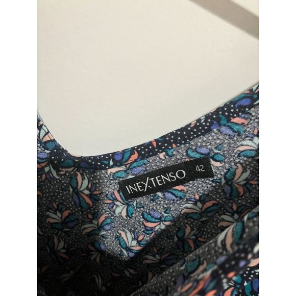Inextenso Women's Floral Summer Maxi Dress, Navy Multi, Size 42 - Picture 3 of 3